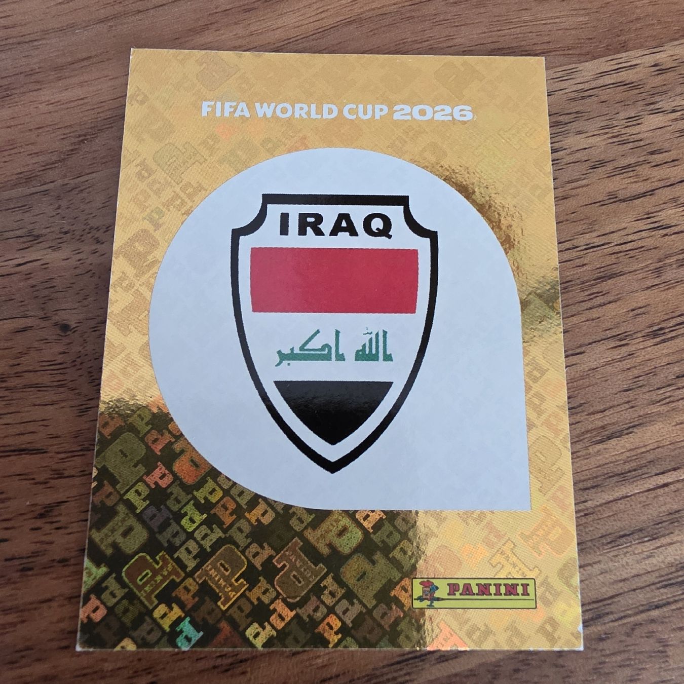 Panini Carte collezionabili: FIFA WM 2026 IRQ1 Iraq – Nuovo e nell'imballaggio originale da Buchs AG venduto da LogoParts