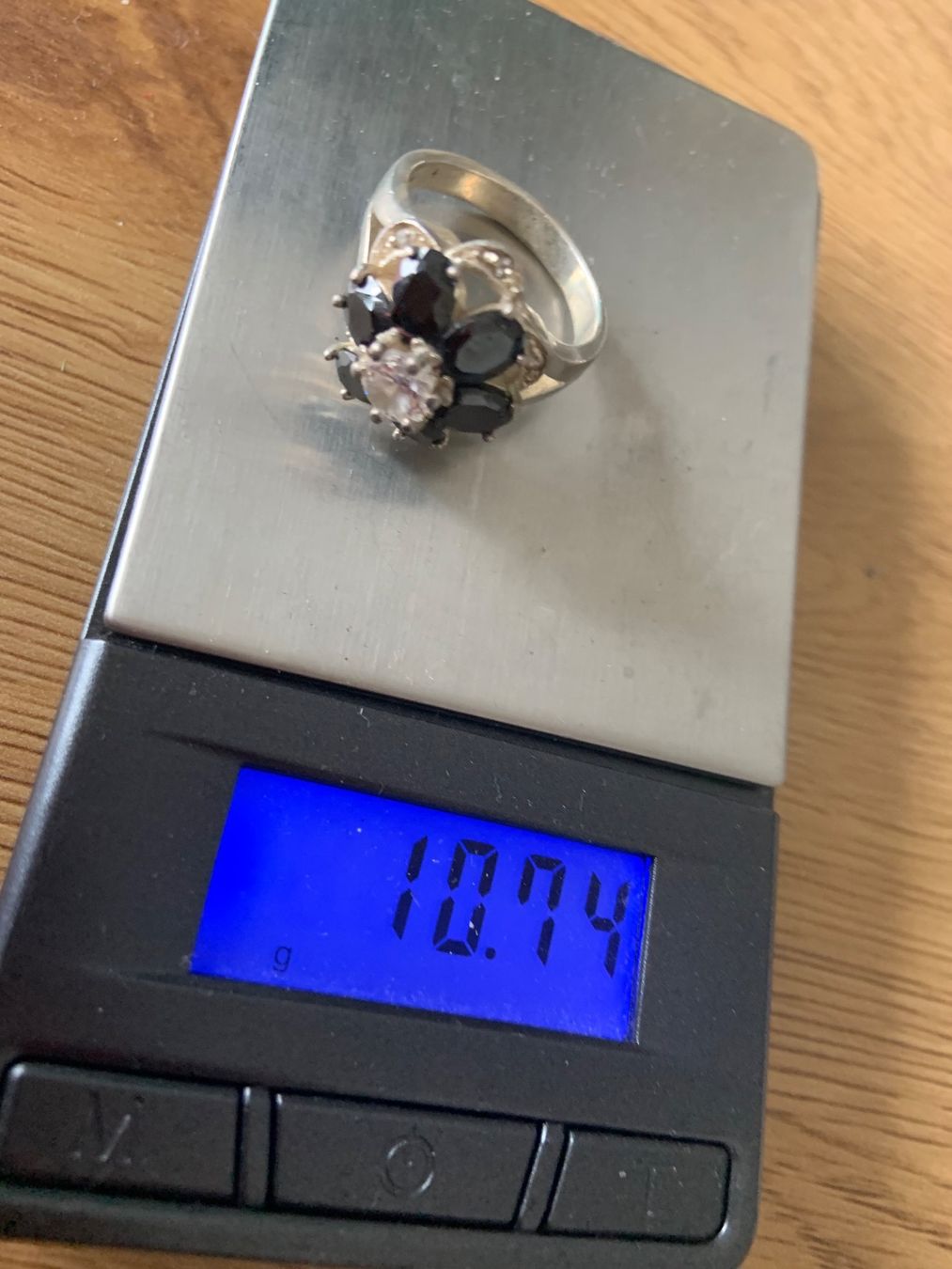 Ringe: Silberring Blume schwarzes Glas (63/20) – Gebraucht aus Laufen von Bellebellezza 9