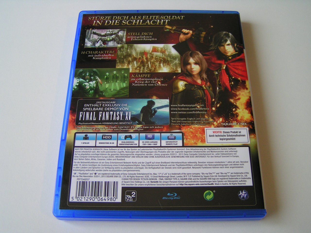 Giochi: Final Fantasy Type-0 HD PS4 Spiel neuwertig – Nuovo (secondo la descrizione) da Pfungen venduto da Himbogame 1