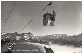 Leysin - Gondelbahn und die Alpen