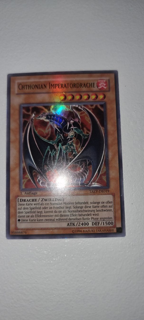 Karten: Yugioh  Chthonian Imperatordrache – Gebraucht aus Suhr von qkr_62qb