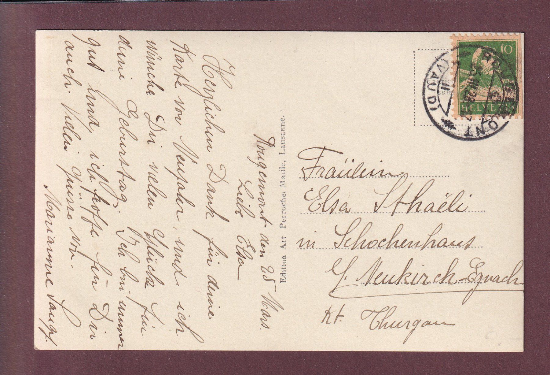 Cartes postales: Chalets au RODOMONT - 1928 – D'occasion à Pully par nicecards 1