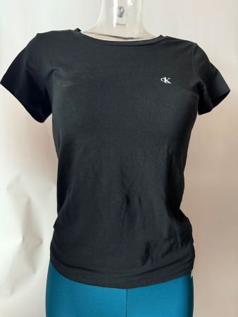 CALVIN KLEIN, T-Shirt Kurzarm, Grösse XS, Farbe Schwarz
