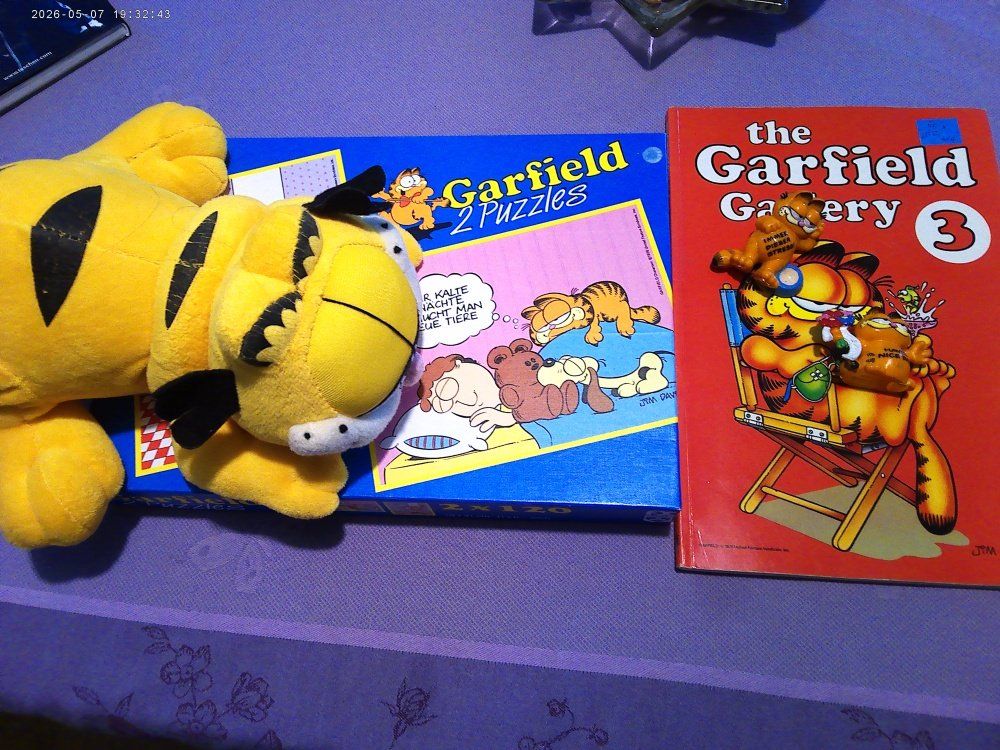 Comics: Garfield PLUSCHTIER + COMIC  DAZU 2 X Puzzles + 2 X Figuren – Gebraucht aus Volketswil von nemo2000