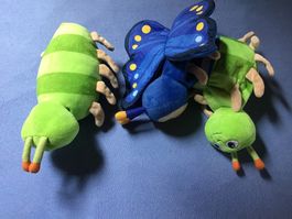 Raupe Nimmersatt Plüschtier Set-Top Zustand!🐛🦋