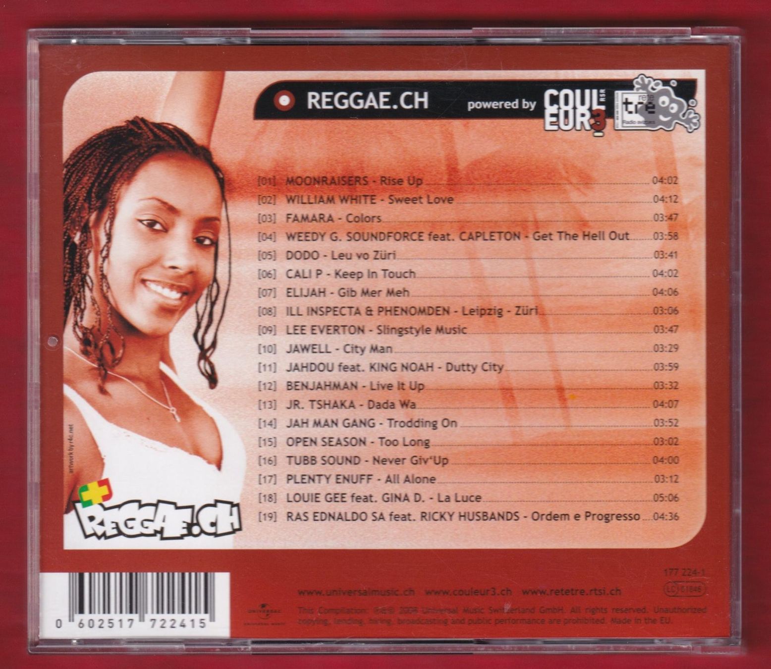 CD: Reggae.ch powered by Couleur3 (CD) – Usato da Zürich venduto da Pfluftl2000 1