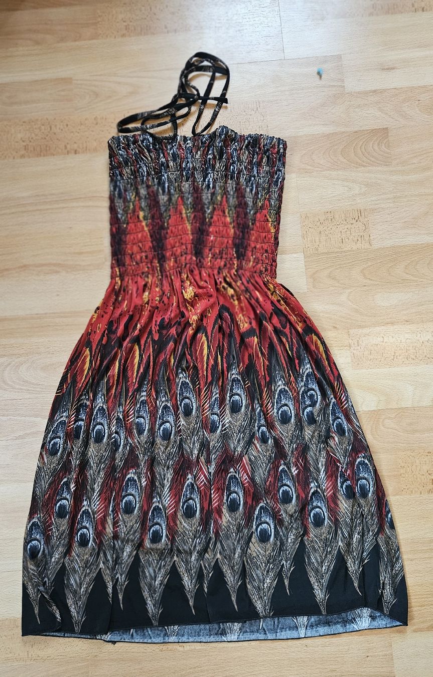Kleider: 2x Sommerkleid mit Pfauenmuster – Gebraucht aus Ebikon von SecondChance_byM 2