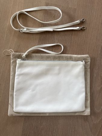Coccinelle Tasche weiss aus Leder guter Zustand