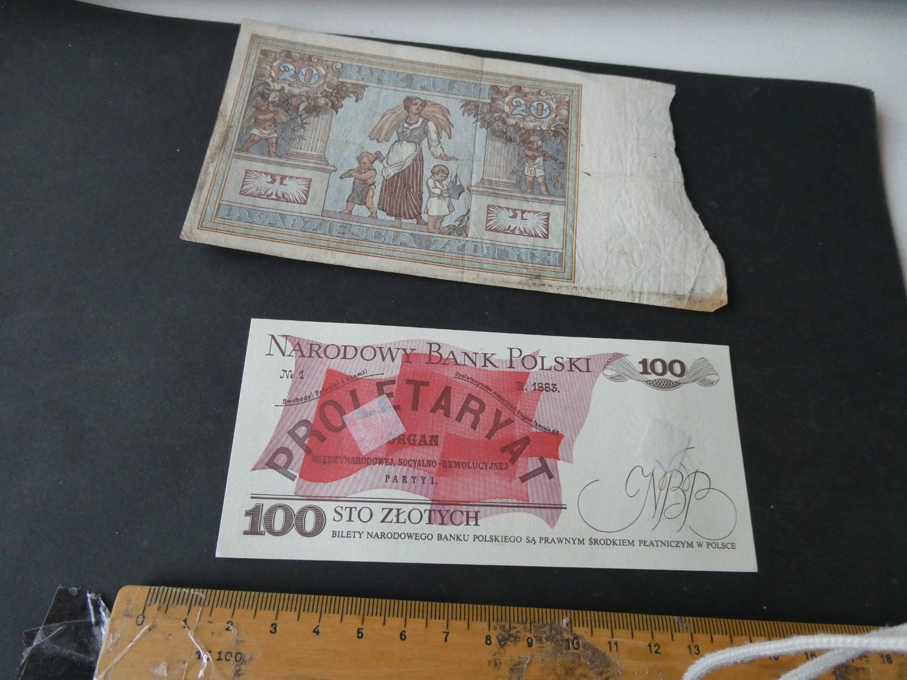 Banknoten: Polen, 2 alte Geldscheine – Gebraucht aus Hinterforst von Rohusri 1