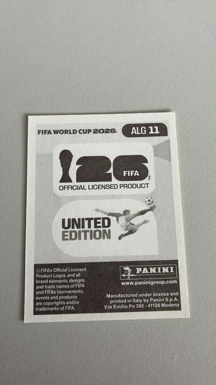 Panini Carte collezionabili: Carte panini 2026 - ALG 11 – Nuovo (secondo la descrizione) da La Neuveville venduto da Ibo2300 1