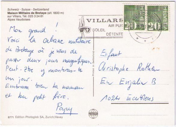 Ansichtskarten: Villar - Maison Millitaire de Bretaye – Gebraucht aus Binningen von Mountainrider 1