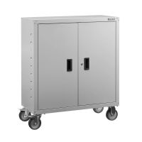 Aktenschrank in grau mit 4 Rädern