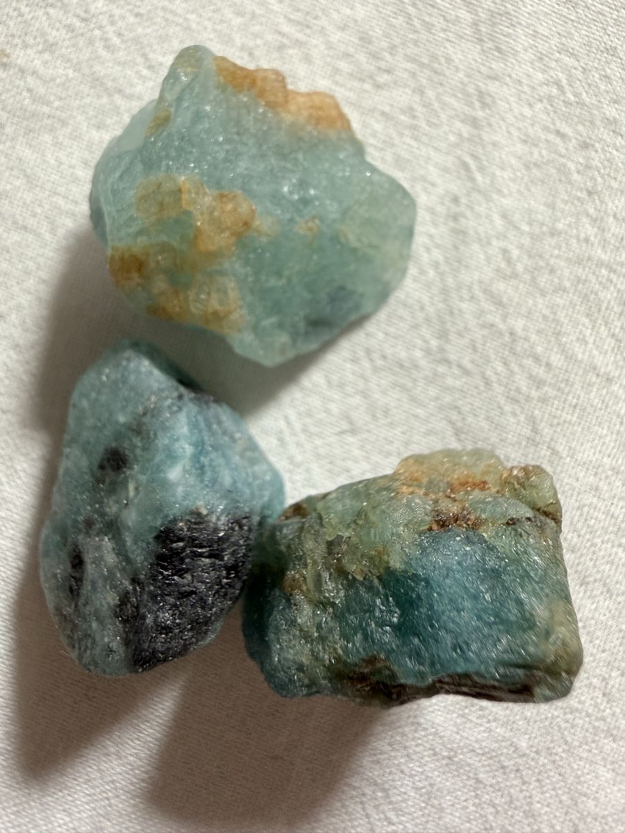 Mineralien & Heilsteine: Grandidierite 3Stk mit 85ct – Neu (gemäss Beschreibung) aus Oberhof von RealStone