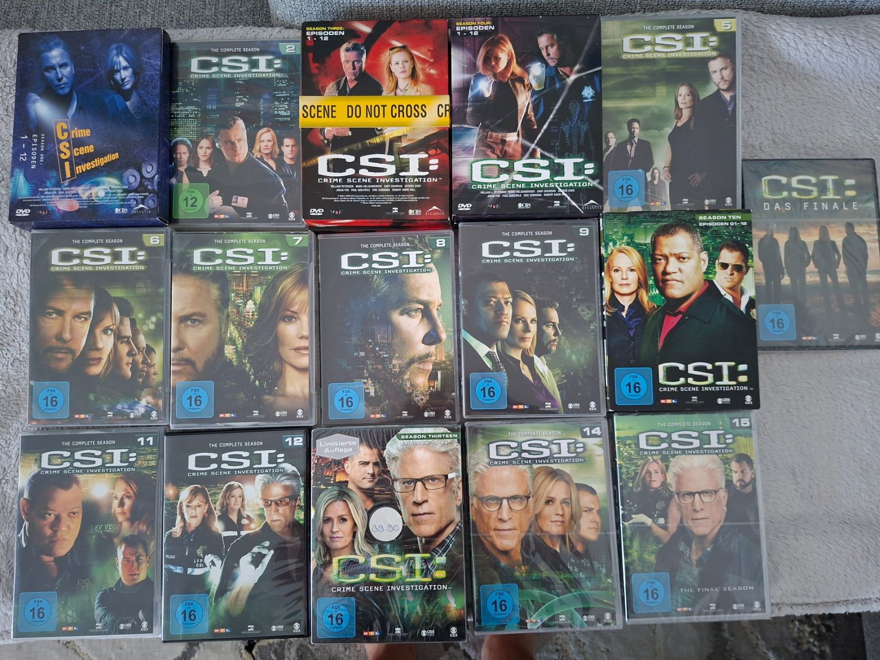 Tutti i DVDs: CSI : LAS VEGAS 1-15  + FINALE   INKLUSIVE !! – Usato da Aesch BL venduto da Burschi59