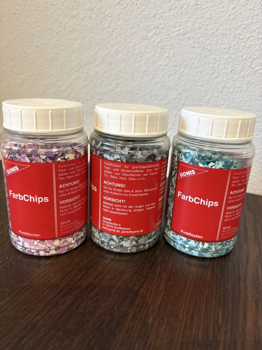 Gonis Kit bricolage: GONIS Farbchips, 3 Stück – Nuovo (secondo la descrizione) da Bäretswil venduto da Coco83