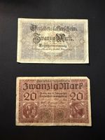 2 Reichsbanknoten, Deutsches Reich, 1. WK, Kaiserreich