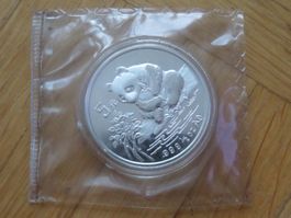 1/2 Unze Münze China Panda 1996 (5 Yuan) in Original-Folie