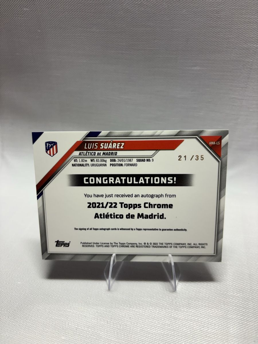 Topps Sammelbilder & Trading cards: Luis Suarez Autograph Topps Chrome 2021/22 21/35 – Neu (gemäss Beschreibung) aus Buchs ZH von Yannik22 1