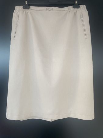 Jupe/Rock beige Gr. 44 C&A Canda Polyester