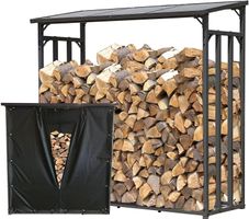 Kaminholzregal 143x70x145 + Wetterschutz