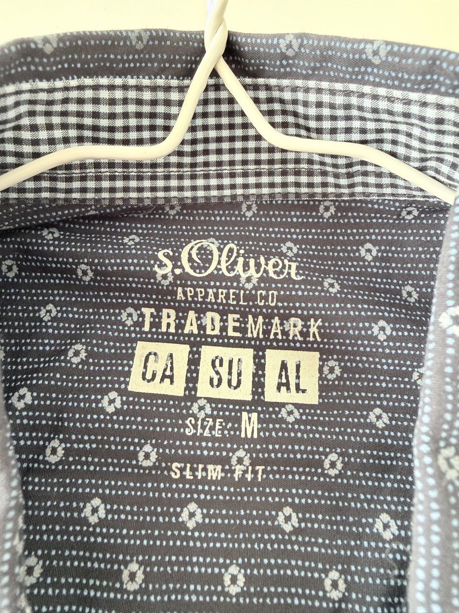 S.Oliver Camicie: S.Oliver Hemd kurzarm Gr. M Slim Fit – Nuovo (secondo la descrizione) da Fraubrunnen venduto da 5baechers 3