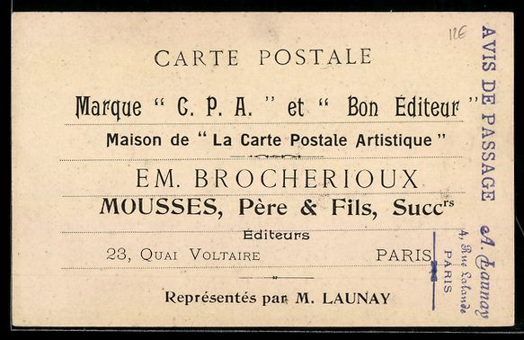 Cartoline postali: Paris, Maison de La Carte Postale Artist – Usato da Berlin venduto da bartko-reher