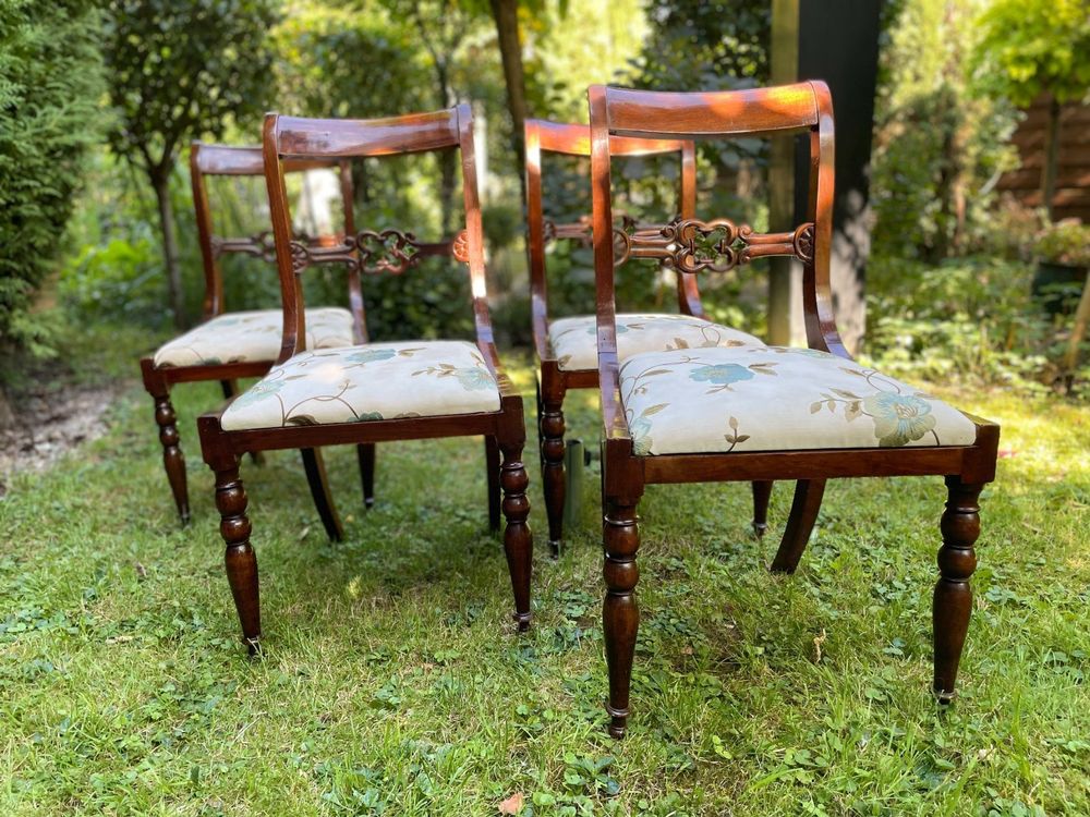 Vier schöne, antike Esszimmerstühle Kaufen auf Ricardo