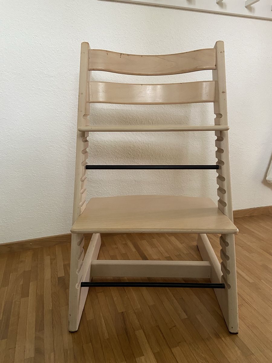 Stokke Seggioloni: Stokke Tripp Trapp weiss gebraucht – Usato da Zürich venduto da floneur 1