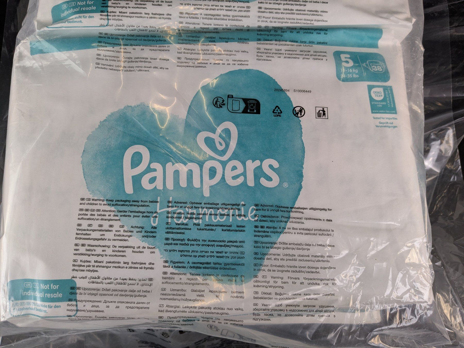Windeleimer & Windeln: PAMPERS Harmony Gr 5 – Gebraucht aus Dintikon von Restwert_Dintikon 3