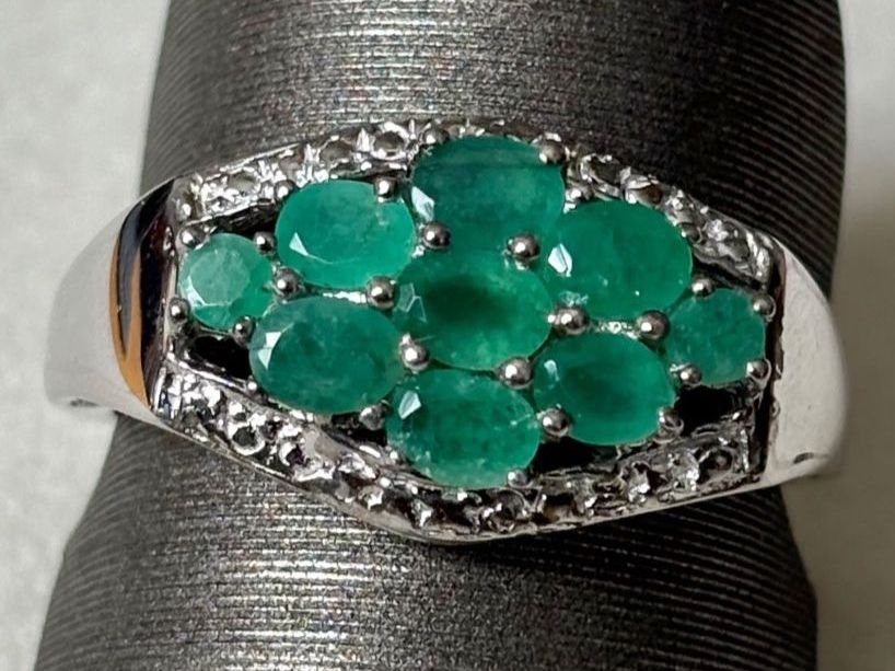 Anelli: Ring Smaragd, Silber 925, Gr. 59, NEU – Nuovo (secondo la descrizione) da Brugg AG venduto da lau_9rvy 2