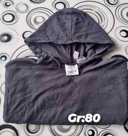 Zara Kapuzenpullover Gr. 80, anthrazit, guter Zustand