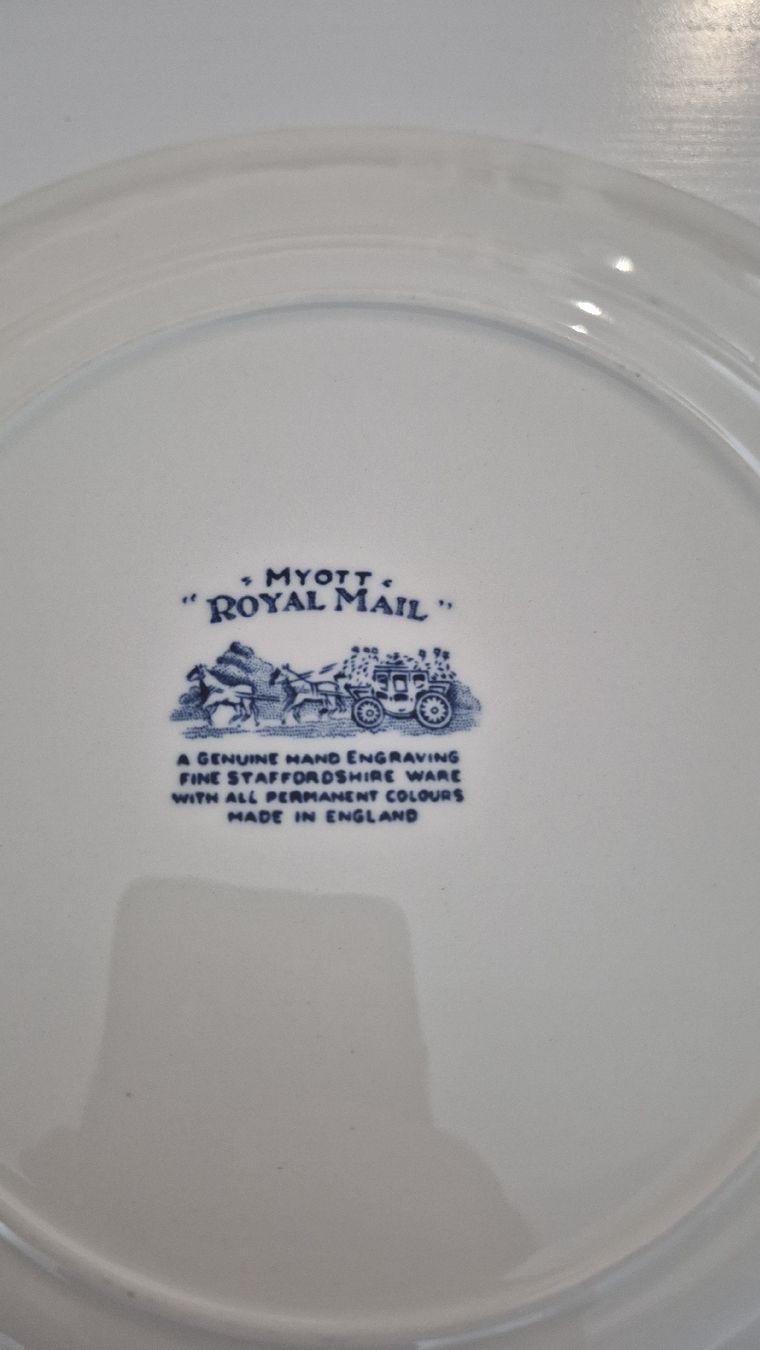 Set di piatti: Myott Royal Mail Plate Set Blue White England – Usato da Mellingen venduto da tat_b8mh 4