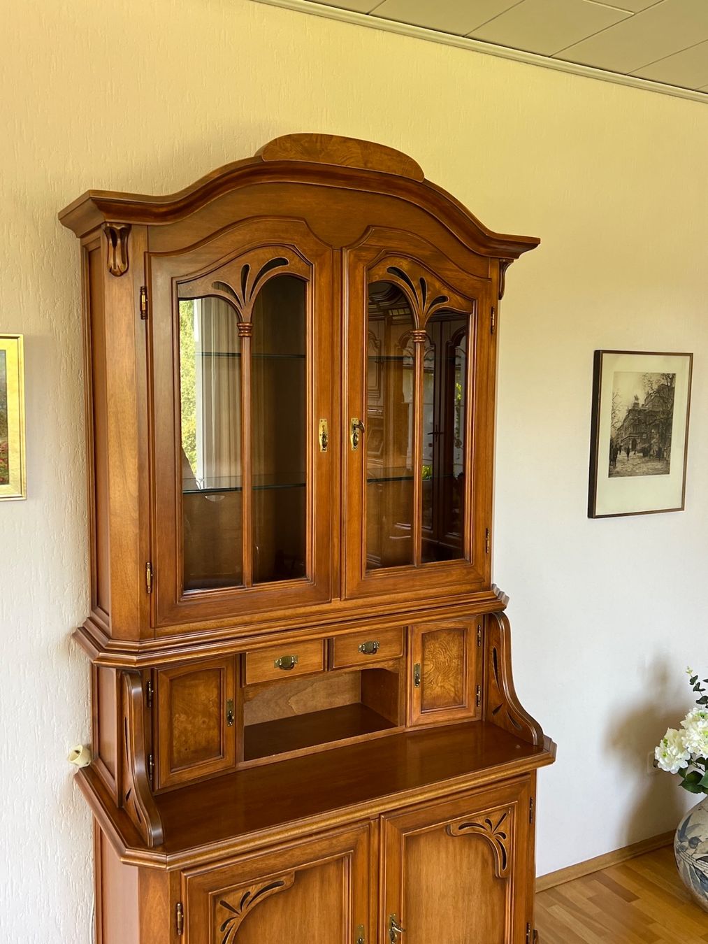 Vitrinen: Biedermeier Stilmöbel Sekretär Vitrine SELVA  + Versand – Gebraucht aus Gemünden von GEUENWALD 1