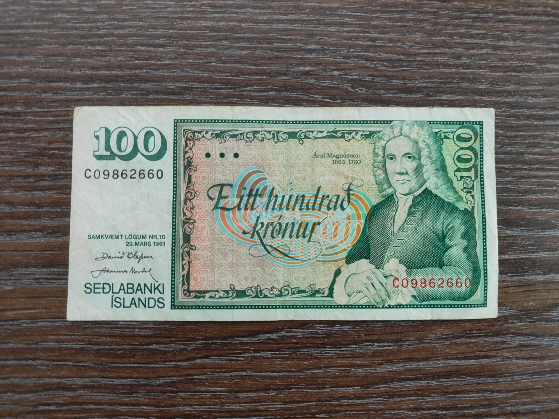 Billets de banque: Island 100 Kronen 1981 – D'occasion à Flaach par Lonzo99