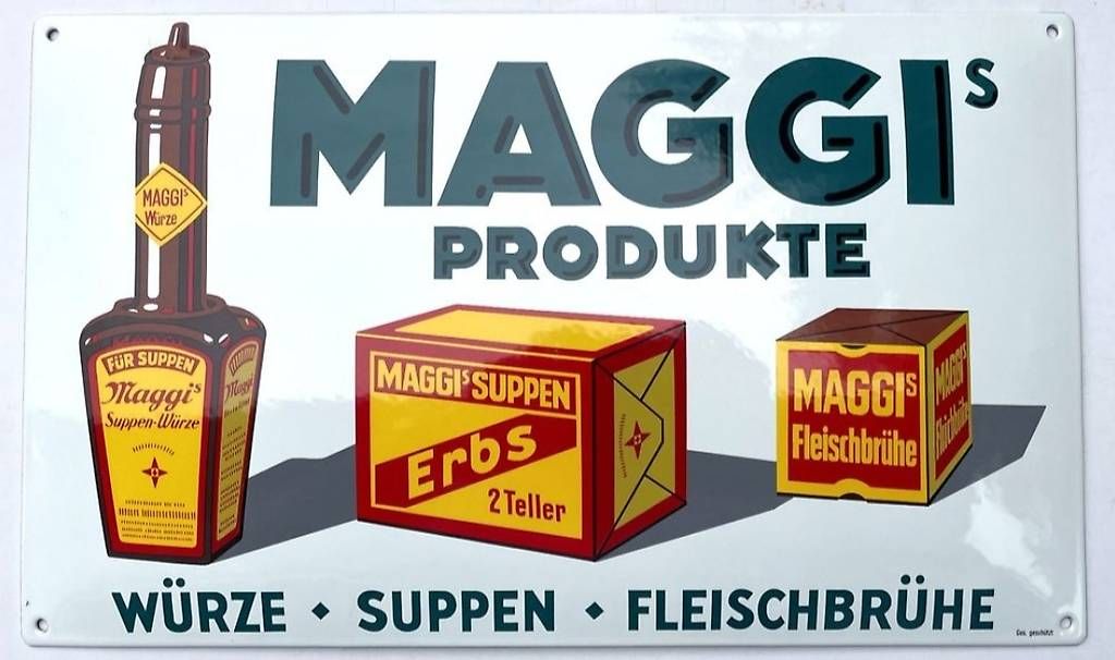 Schilder: Maggi,emailschild von 1987 top zustand – Gebraucht aus Riehen von harald13