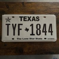 🇺🇸 U.S. Autoschild, Texas TYF 1844 - ORIGINAL