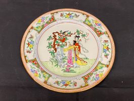 Vintage Chinesische Teller, Schale, Platte aus Keramik