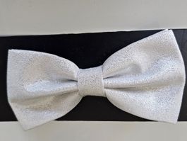 Fliege weiss lurex neu u originalverpackt