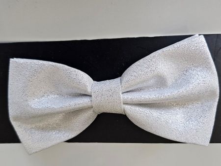 Fliege weiss lurex neu u originalverpackt