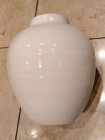 Weisse Steingut Vase, 24cm