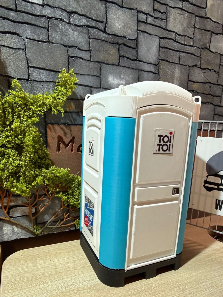 Modellismo RC: Baustellen WC ToiToi / Dixi Klo 1:14 – Nuovo e nell'imballaggio originale da Altdorf UR venduto da modellbau-widmer 3