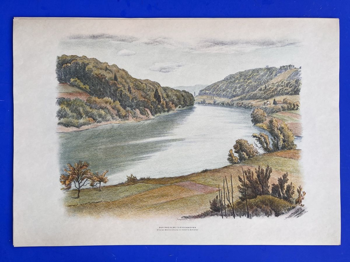 Libri: Schlatter Thurgau 12 Original- Lithographien mit Widmung – Usato da Adliswil venduto da buch_und_kunst 8