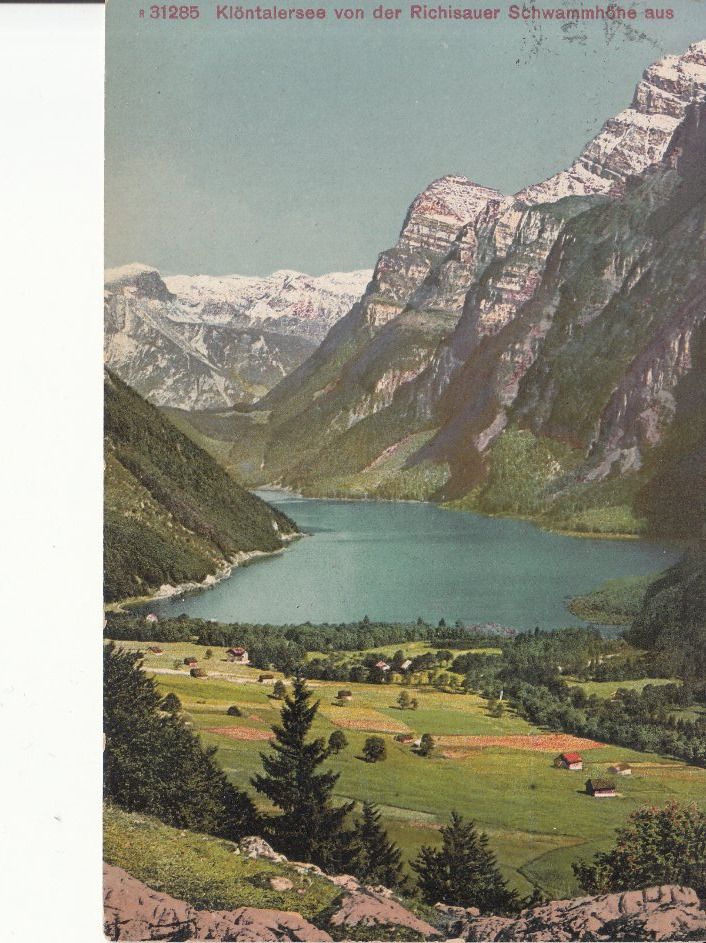 Cartoline postali: Klöntalersee 1925 – Usato da Bürglen TG venduto da StampGraf