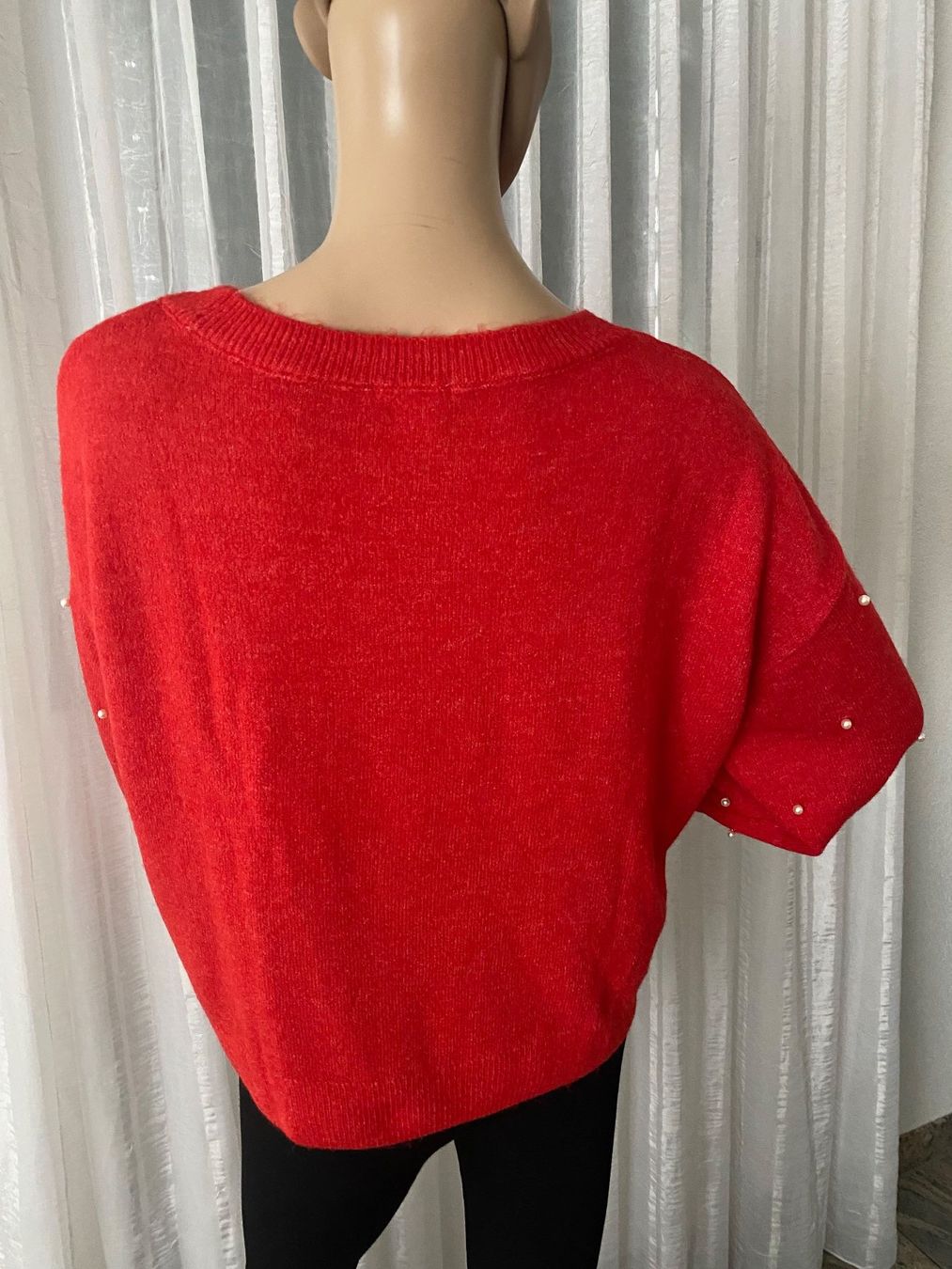 H&M Pullover & Sweatshirts: MUST HAVE - stylische Pullover mit Perlen, rot, L – Neu und originalverpackt aus Winkel von ferrari2022 4