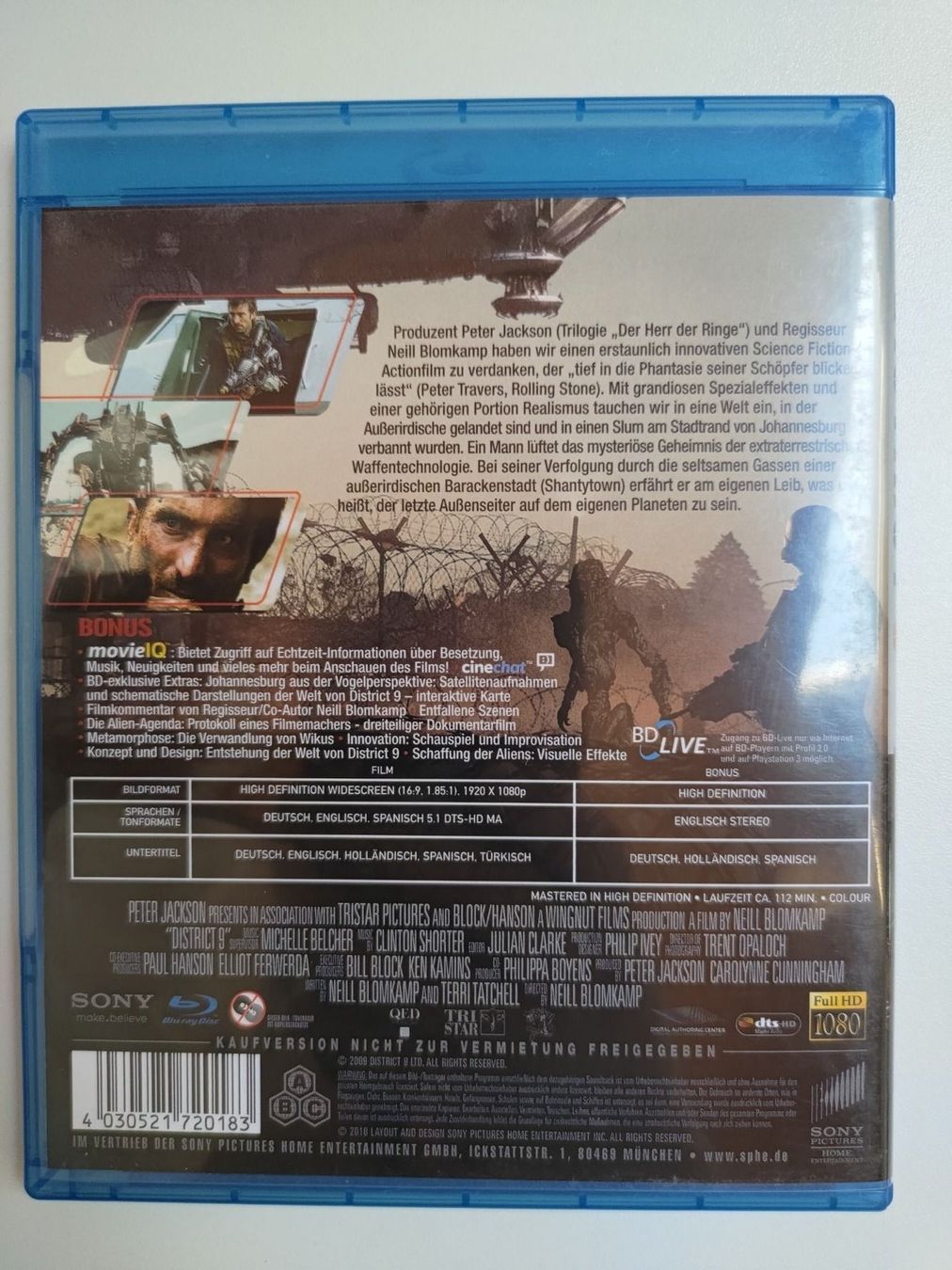 Tutti i DVDs: District 9 – Usato da Liestal venduto da Kratzilla 2