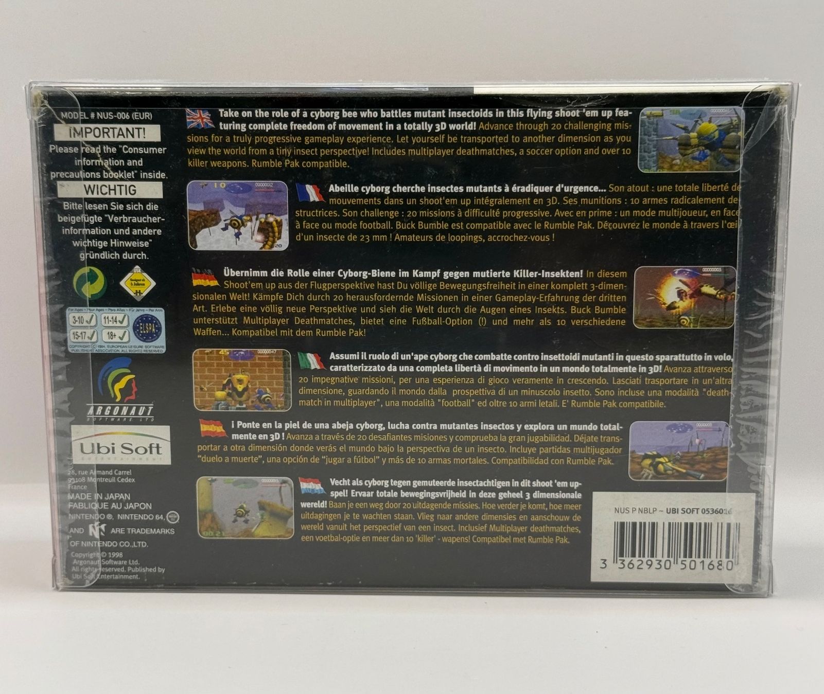 Nintendo Giochi: Buck Bumble - Nintendo 64 - OVP - CIB – Usato da Dietikon venduto da gab_qz7y 1