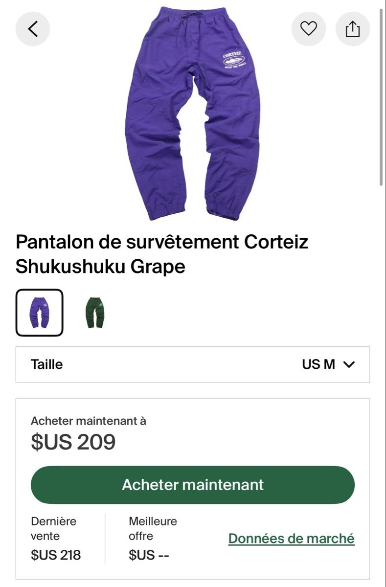 Corteiz Pantaloni: Pantalon Corteiz Shuku – Nuovo (secondo la descrizione) da Epalinges venduto da LucaVallois 1