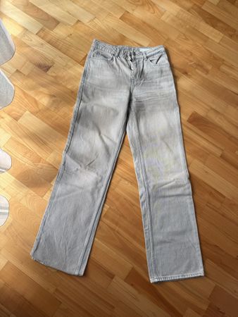 Zara Mid-Waist Jeans, Grau, Grösse 36
