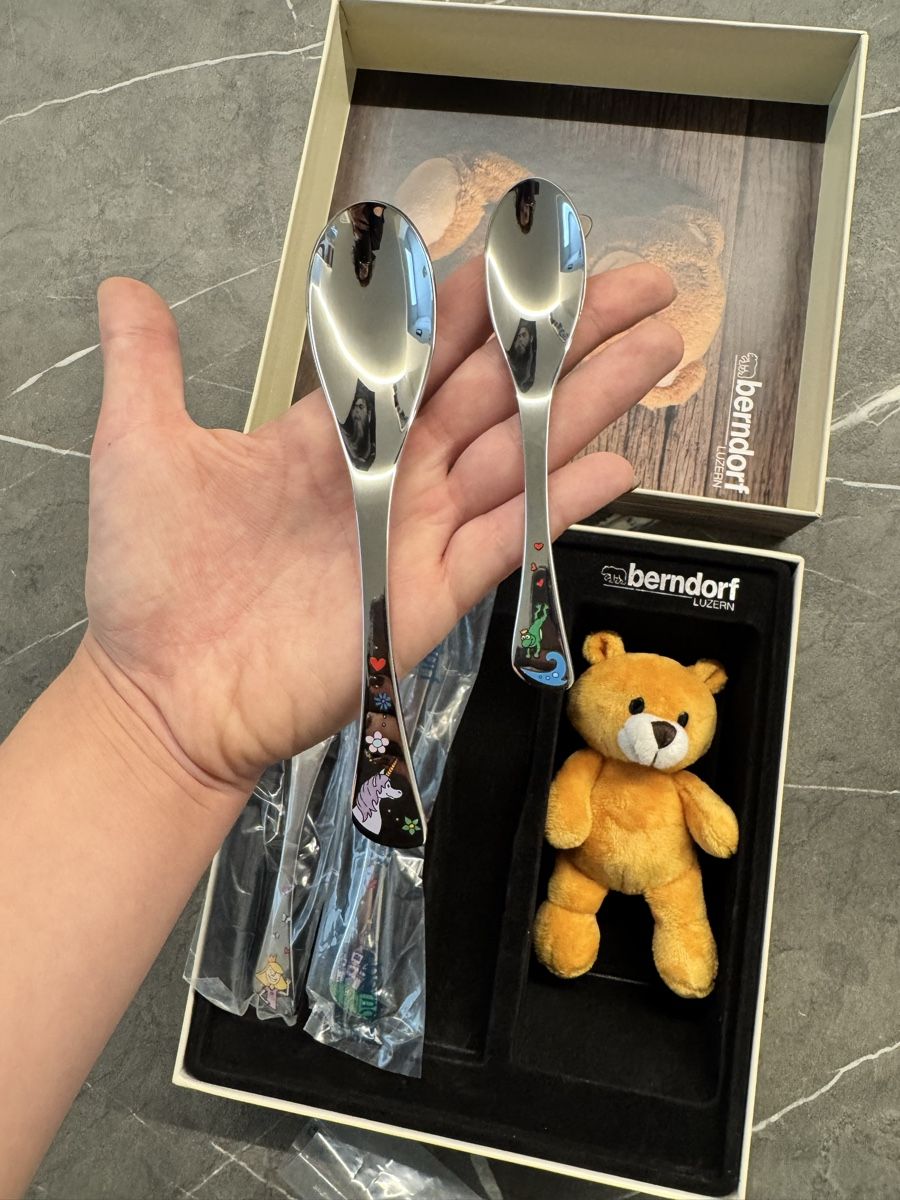 Berndorf Set di posate: Berndorf Posate + pupazzetto bambina – Nuovo e nell'imballaggio originale da Porza venduto da kaj_d5q7