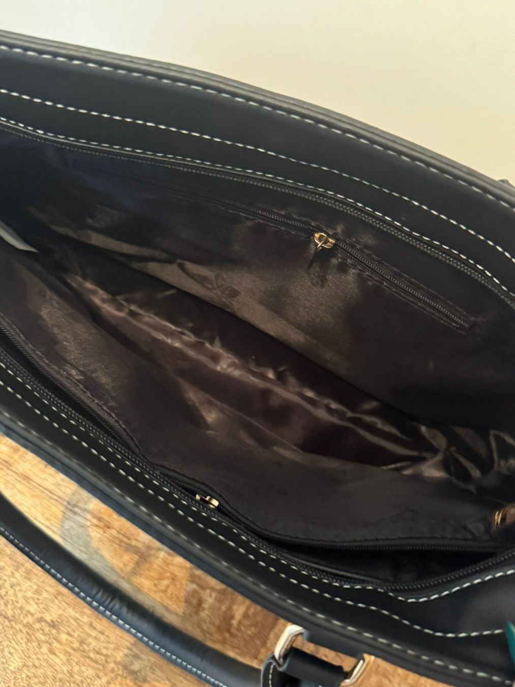Borse da donna: Schicke echte Leder Handtasche in Blockfarben - NEU! – Nuovo (secondo la descrizione) da Uhwiesen venduto da mic_kd6g 4